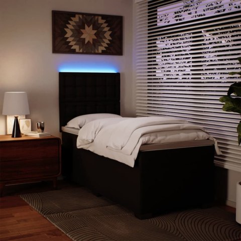 ŁÓŻKO KONTYNENTALNE Z MATERACEM POJEDYNCZE SZTUCZNA SKÓRA