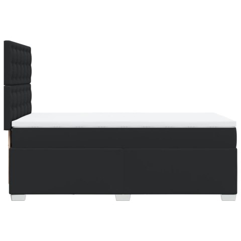 ŁÓŻKO KONTYNENTALNE Z MATERACEM POJEDYNCZE SZTUCZNA SKÓRA