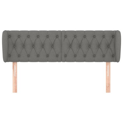 ZAGŁÓWEK USZAK CIEMNOSZARY 163X23X78/88CM TKANINA