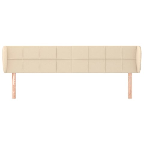 ZAGŁÓWEK USZAK KREMOWY 183X23X78/88CM TKANINA