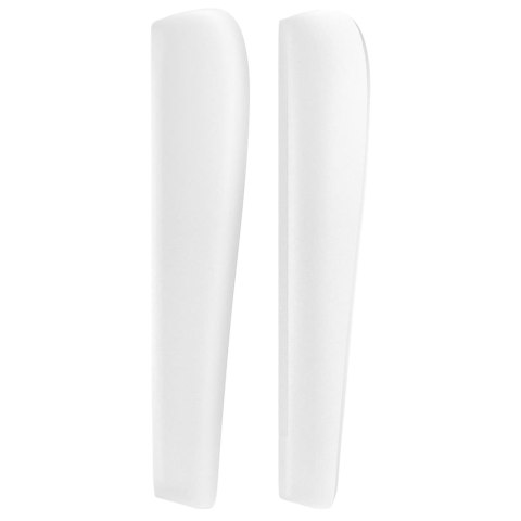 ZAGŁÓWEK USZAK BIAŁY 93X23X118/128CM SZTUCZNA SKÓRA