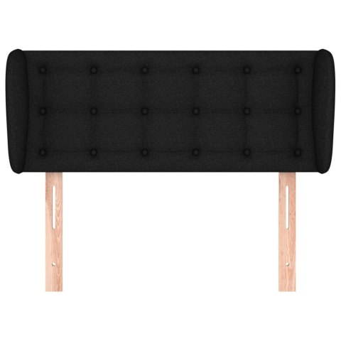 ZAGŁÓWEK USZAK CZARNY 83X23X78/88CM TKANINA