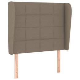 ZAGŁÓWEK USZAK TAUPE 93X23X118/128CM TKANINA
