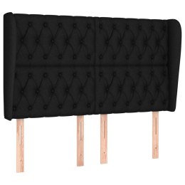 ZAGŁÓWEK USZAK CZARNY 163X23X118/128CM TKANINA