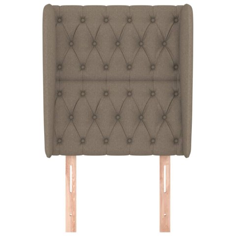 VidaXL Zagłówek uszak, taupe, 83x23x118/128 cm, tkanina