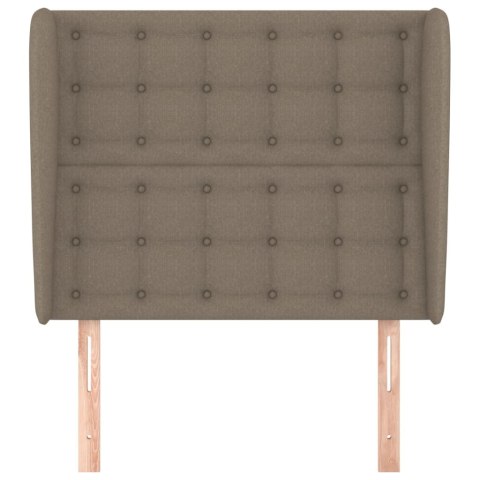 ZAGŁÓWEK USZAK TAUPE 83X23X118/128CM TKANINA