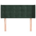 ZAGŁÓWEK USZAK CIEMNOZIELONY 93X16X78/88CM AKSAMIT
