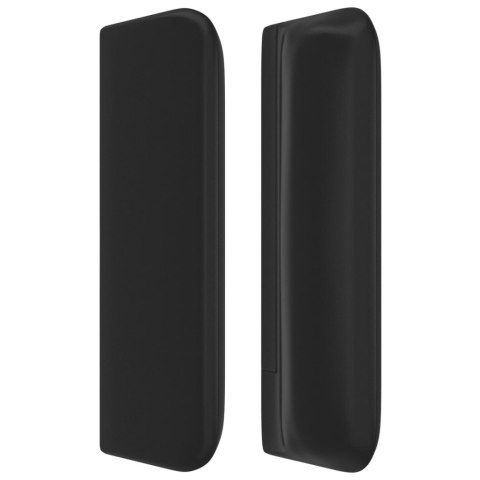 ZAGŁÓWEK USZAK CZARNY 103X16X78/88CM SZTUCZNA SKÓRA