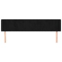 ZAGŁÓWEK USZAK CZARNY 183X16X78/88CM AKSAMIT
