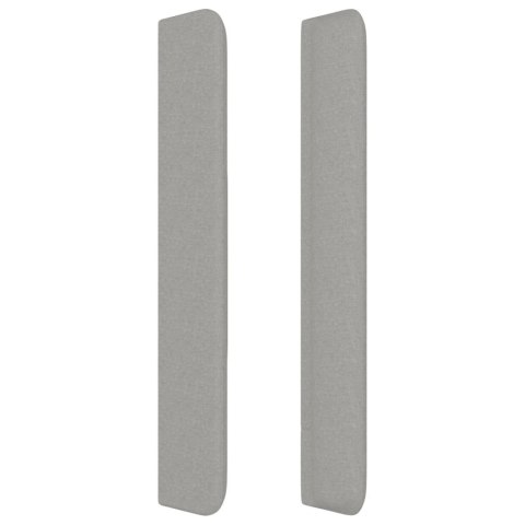 ZAGŁÓWEK USZAK JASNOSZARY 83X16X118/128CM TKANINA