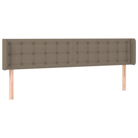 ZAGŁÓWEK USZAK TAUPE 183X16X78/88CM TKANINA