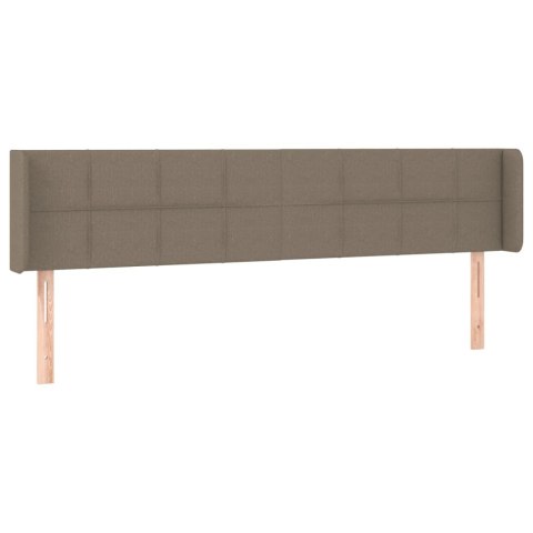 ZAGŁÓWEK USZAK TAUPE 203X16X78/88CM TKANINA