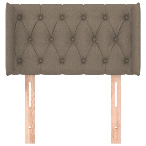 ZAGŁÓWEK USZAK TAUPE 83X16X78/88CM TKANINA