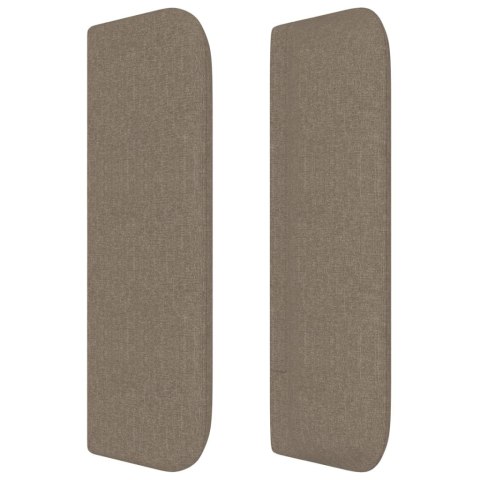 ZAGŁÓWEK USZAK TAUPE 83X16X78/88CM TKANINA