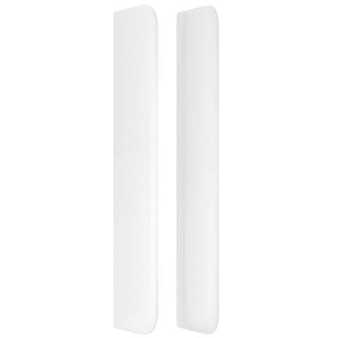 ZAGŁÓWEK USZAK BIAŁY 183X16X118/128CM SZTUCZNA SKÓRA