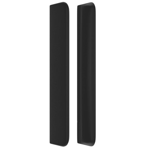 ZAGŁÓWEK USZAK CZARNY 103X16X118/128CM SZTUCZNA SKÓRA