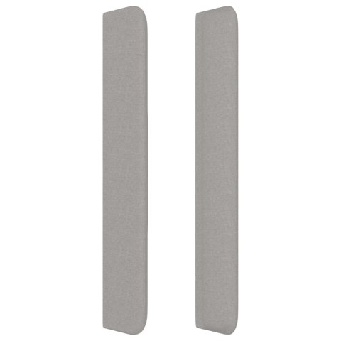 ZAGŁÓWEK USZAK JASNOSZARY 103X16X118/128CM TKANINA