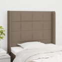 ZAGŁÓWEK USZAK TAUPE 93X16X118/128CM TKANINA