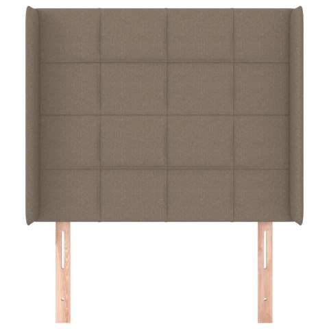ZAGŁÓWEK USZAK TAUPE 93X16X118/128CM TKANINA