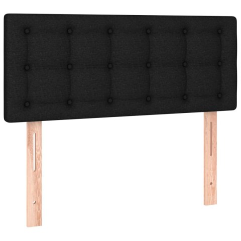 ZAGŁÓWEK DO ŁÓŻKA Z LED CZARNY 100X5X78/88CM TKANINA