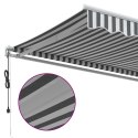 AUTOMATYCZNIE ZWIJANA MARKIZA ANTRACYTOWO-BIAŁA 400X300CM