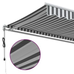 AUTOMATYCZNIE ZWIJANA MARKIZA ANTRACYTOWO-BIAŁA 400X300CM
