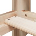 ŁÓŻKO PIĘTROWE BEZ MATERACA 90X200CM LITE DREWNO SOSNOWE