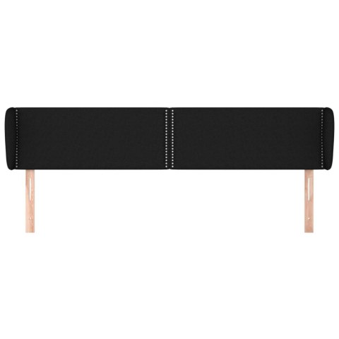 ZAGŁÓWEK USZAK CZARNY 183X23X78/88CM TKANINA