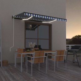 AUTOMATYCZNIE ZWIJANA MARKIZA LED I CZUJNIK WIATRU 400X300CM