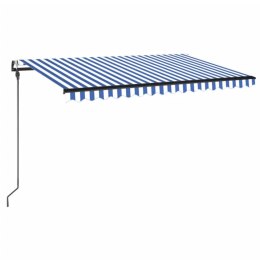 AUTOMATYCZNIE ZWIJANA MARKIZA LED I CZUJNIK WIATRU 400X300CM