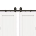 SYSTEM DO MONTAŻU DRZWI PRZESUWNYCH 366CM STAL CZARNY
