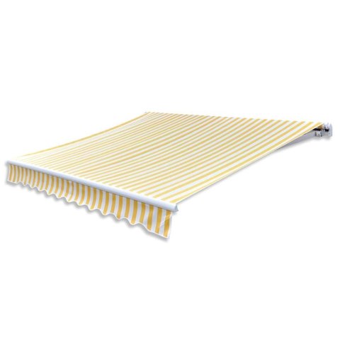 MARKIZA AUTOMATYCZNA 400CM ŻÓŁTO-BIAŁA
