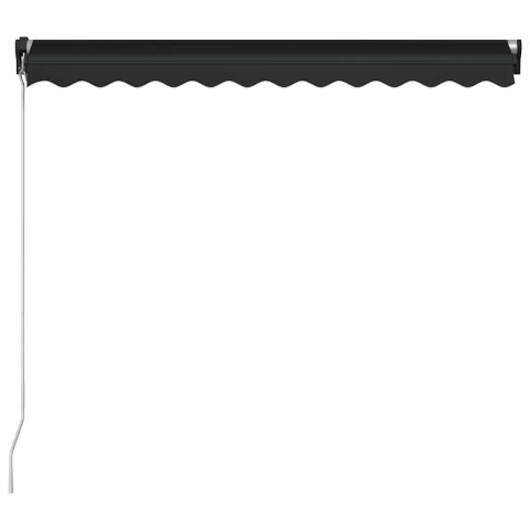 RĘCZNIE ZWIJANA MARKIZA Z LED 300X 250CM ANTRACYTOWA