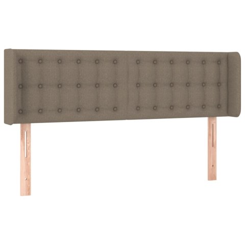 ZAGŁÓWEK DO ŁÓŻKA Z LED TAUPE 147X16X78/88CM TKANINA