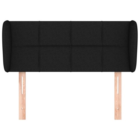 ZAGŁÓWEK USZAK CZARNY 103X23X78/88CM TKANINA