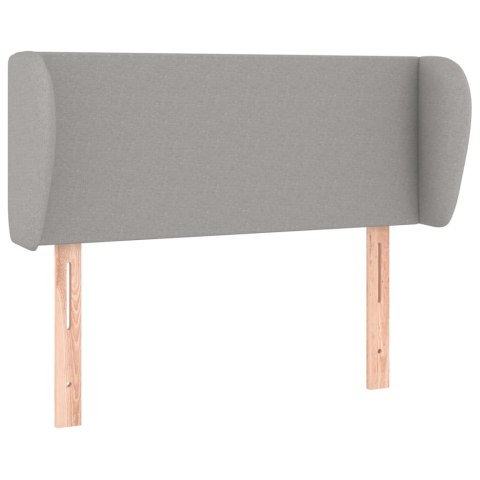 ZAGŁÓWEK USZAK JASNOSZARY 103X23X78/88CM TKANINA