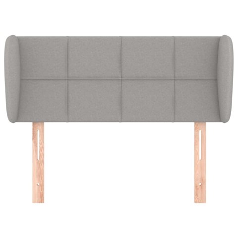 ZAGŁÓWEK USZAK JASNOSZARY 103X23X78/88CM TKANINA