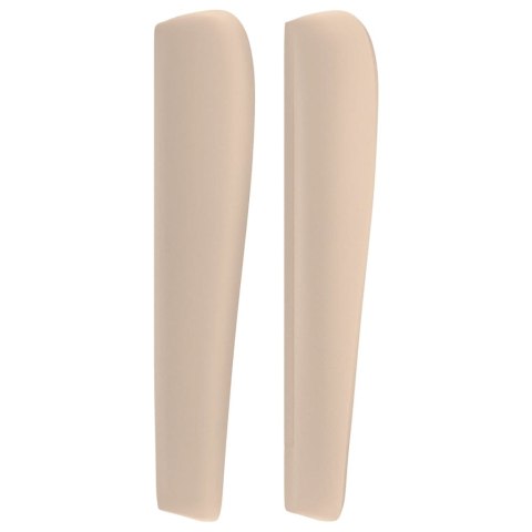 ZAGŁÓWEK USZAK CAPPUCCINO 103X23X118/128CM SZTUCZNA SKÓRA