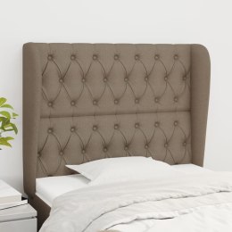ZAGŁÓWEK USZAK TAUPE 103X23X118/128CM TKANINA