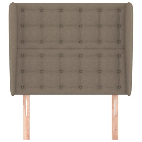 ZAGŁÓWEK USZAK TAUPE 93X23X118/128CM TKANINA