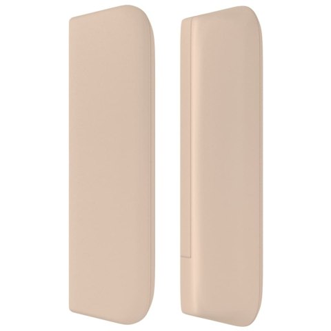 ZAGŁÓWEK USZAK CAPPUCCINO 103X16X78/88CM SZTUCZNA SKÓRA