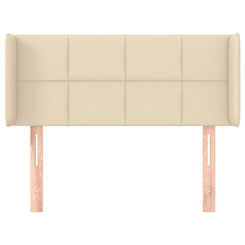 ZAGŁÓWEK USZAK KREMOWY 93X16X78/88CM TKANINA