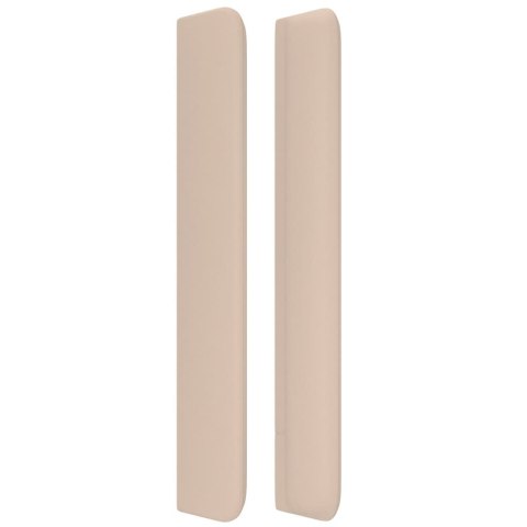 ZAGŁÓWEK USZAK CAPPUCCINO 93X16X118/128CM SZTUCZNA SKÓRA