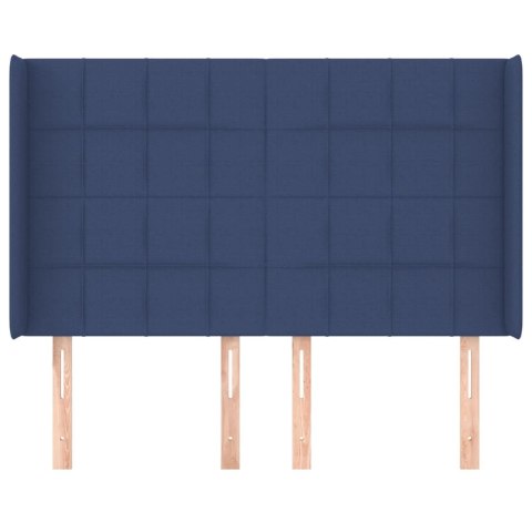 ZAGŁÓWEK USZAK NIEBIESKI 147X16X118/128CM TKANINA