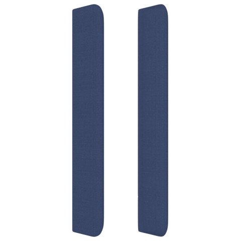 ZAGŁÓWEK USZAK NIEBIESKI 163X16X118/128CM TKANINA