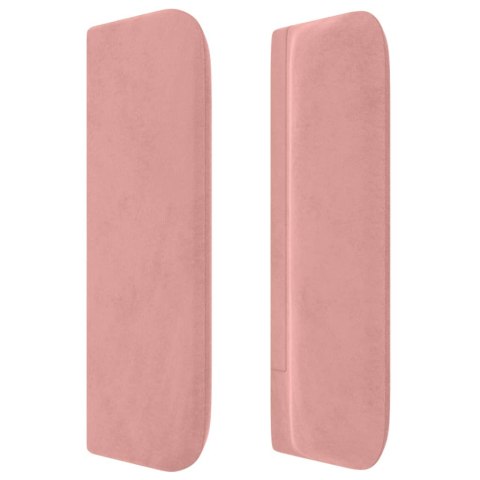 ZAGŁÓWEK USZAK RÓŻOWY 103X16X78/88CM AKSAMIT