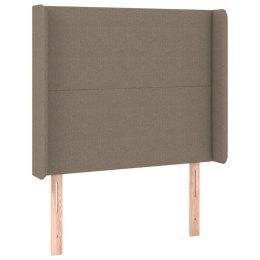 ZAGŁÓWEK USZAK TAUPE 103X16X118/128CM TKANINA