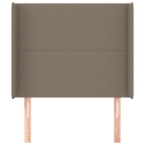 ZAGŁÓWEK USZAK TAUPE 103X16X118/128CM TKANINA