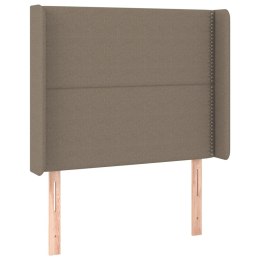 ZAGŁÓWEK USZAK TAUPE 103X16X118/128CM TKANINA