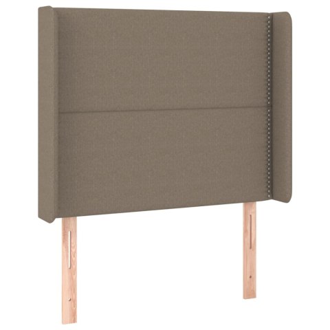 ZAGŁÓWEK USZAK TAUPE 103X16X118/128CM TKANINA